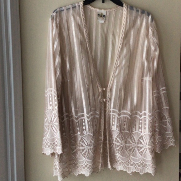 Vintage Sheer Jacket. Gorgeous Large GUC - Picture 6 of 6